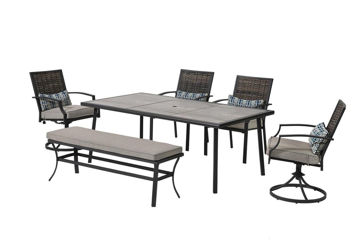 Sintra Black/Gray Patio Set