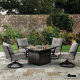 Segovia Black/Gray Fire Pit Table