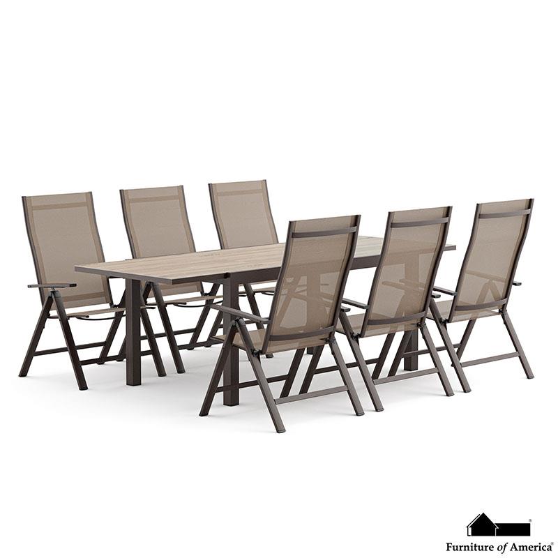 Monza Gun Metal/Gray Patio Set