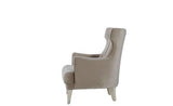 Gravita  Accent Chair (Deren Beige) /Ivory Legs