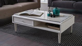 Gravita  Coffee Table (Grv.Mar) /Ivory Leg