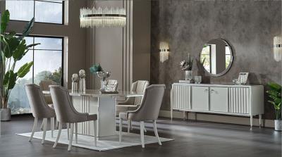 Gravita Dining Table (Ivory)