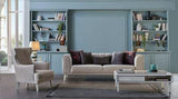 Gravita Love Seat (Deren Beige) /Ivory Legs