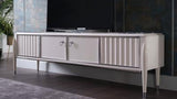 Gravita Tv Stand Ivory Leg