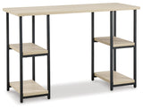 Waylowe Natural/Black 48" Home Office Desk