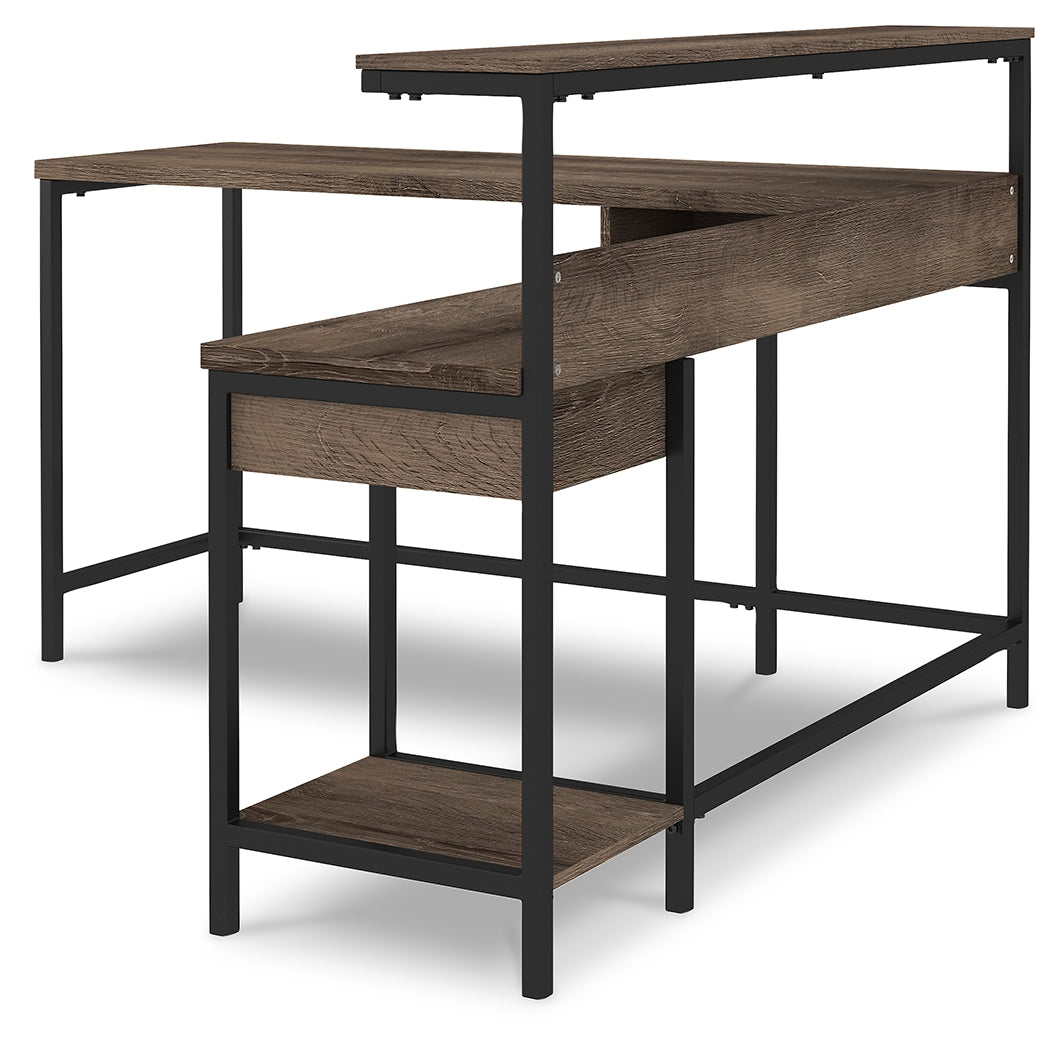 Arlenbry Gray Home Office L-Desk With Storage