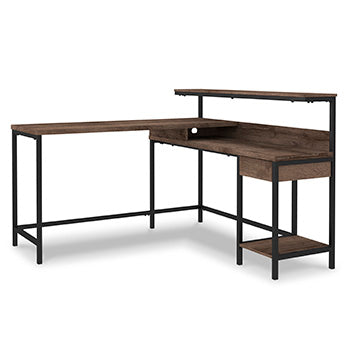 Arlenbry Gray Home Office L-Desk With Storage