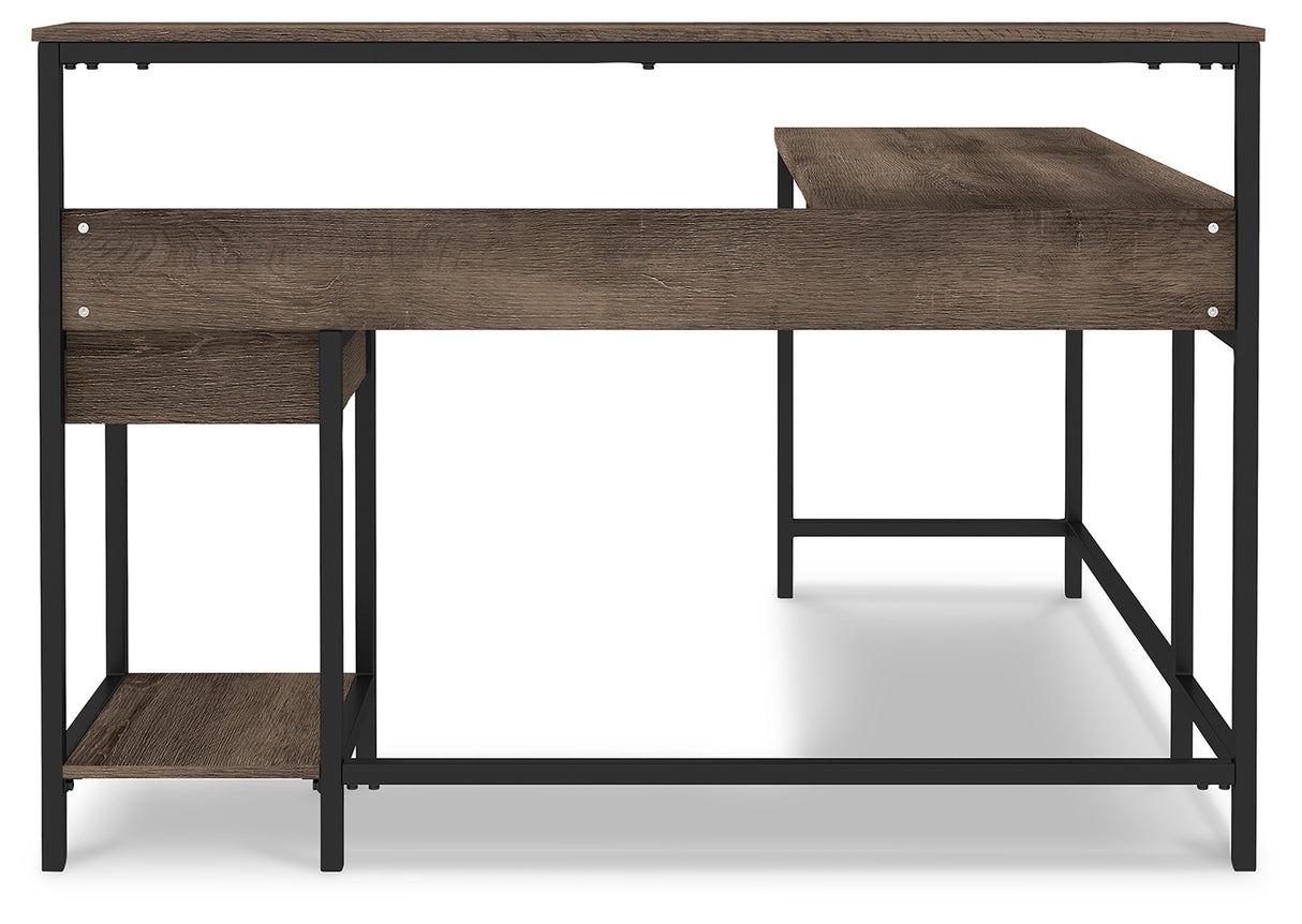 Arlenbry Gray Home Office L-Desk With Storage