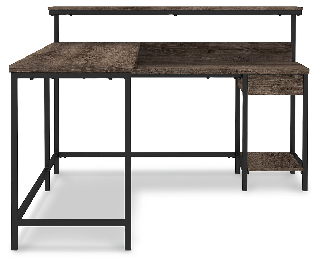 Arlenbry Gray Home Office L-Desk With Storage