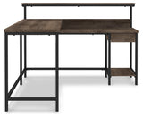 Arlenbry Gray Home Office L-Desk With Storage