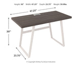 Dorrinson Two-Tone 47" Home Office Desk