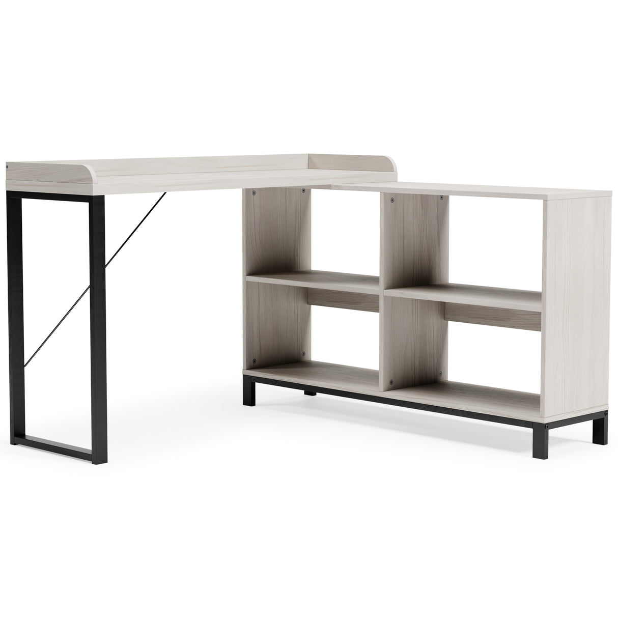 Bayflynn White/Black L-Desk