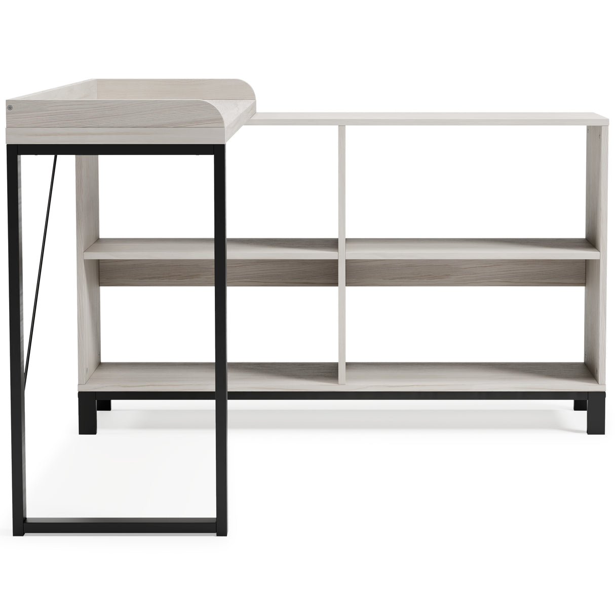 Bayflynn White/Black L-Desk