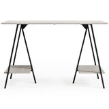 Bayflynn White/Black Home Office Desk