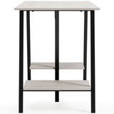 Bayflynn White/Black Home Office Desk