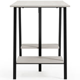 Bayflynn White/Black Home Office Desk