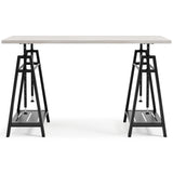 Bayflynn White/Black Home Office Desk