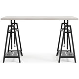 Bayflynn White/Black Home Office Desk