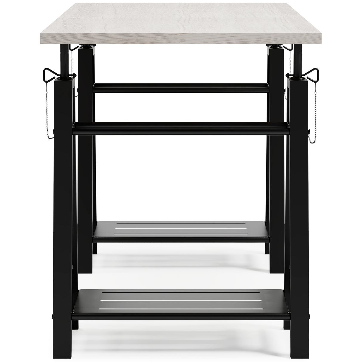 Bayflynn White/Black Home Office Desk