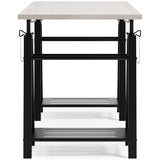 Bayflynn White/Black Home Office Desk