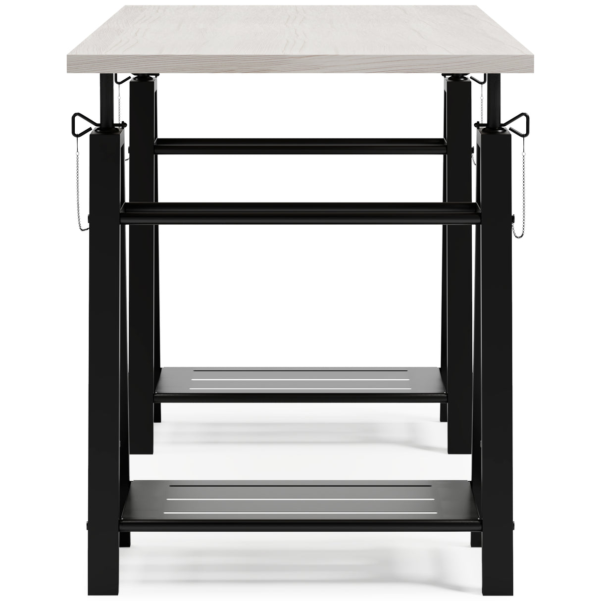 Bayflynn White/Black Home Office Desk