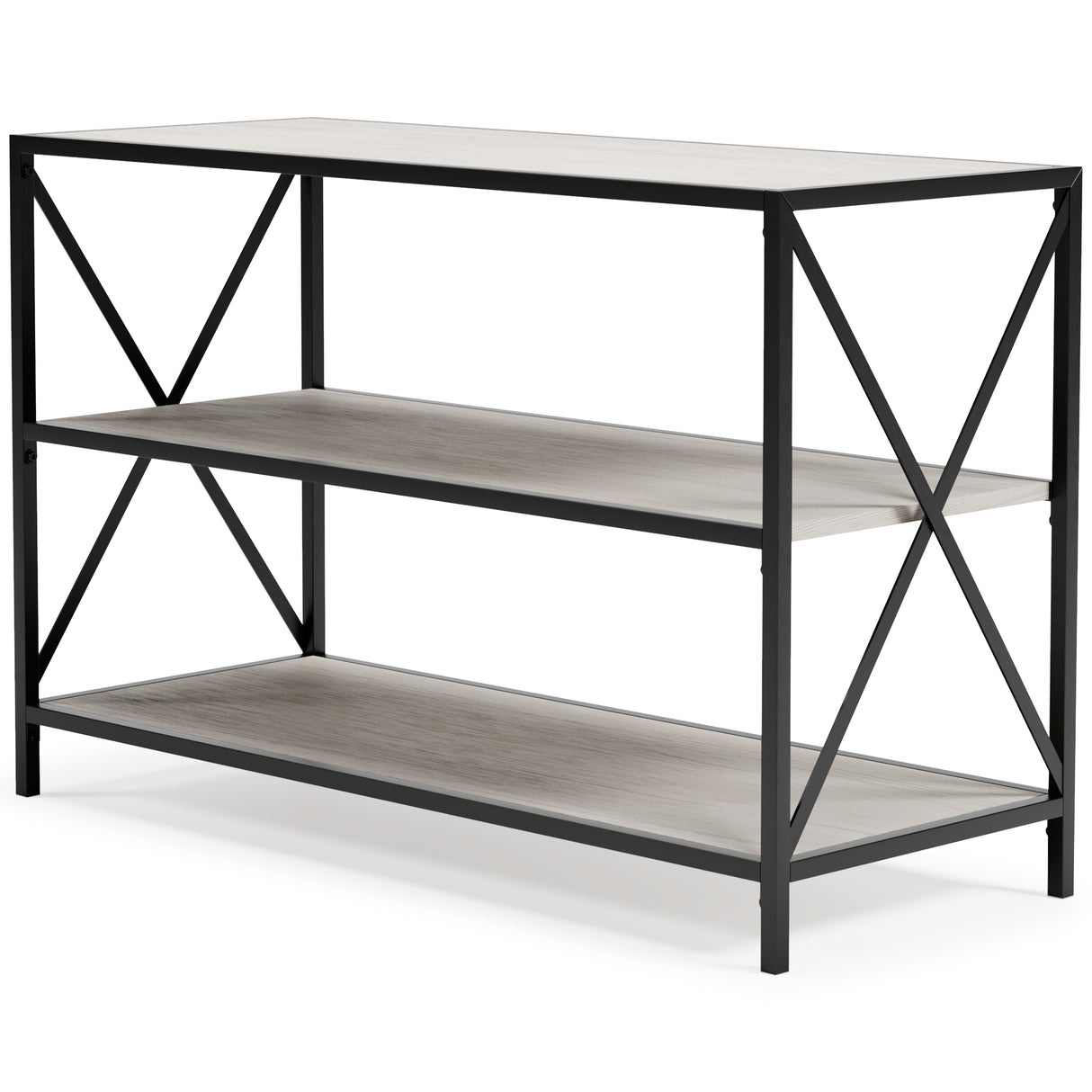 Bayflynn White/Black Bookcase