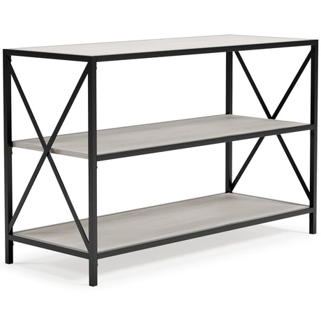 Bayflynn White/Black Bookcase