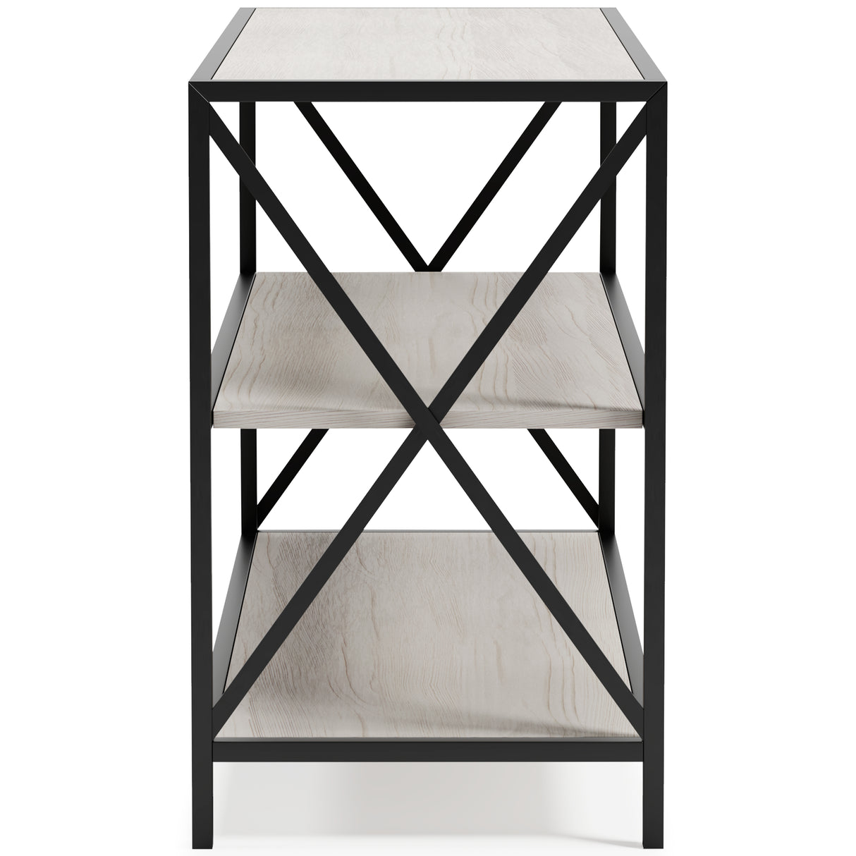 Bayflynn White/Black Bookcase