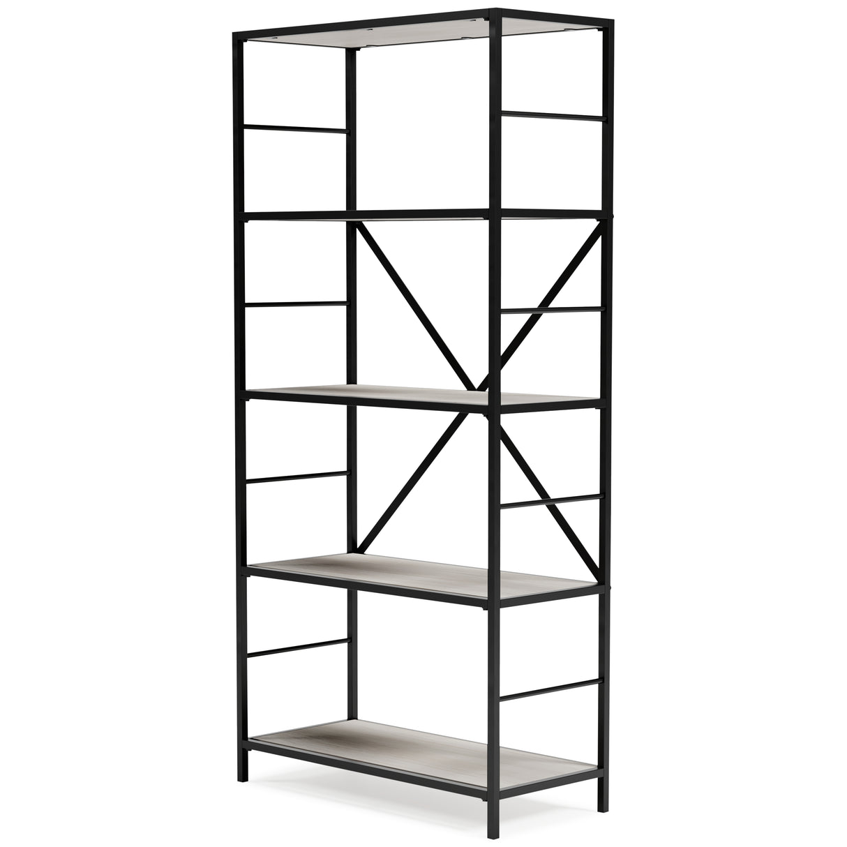 Bayflynn White/Black Bookcase