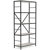 Bayflynn White/Black Bookcase