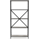 Bayflynn White/Black Bookcase