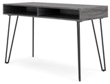 Strumford Charcoal/Black Home Office Desk