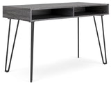 Strumford Charcoal/Black Home Office Desk