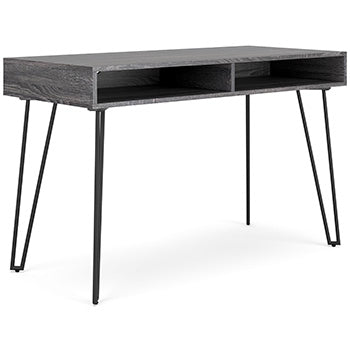 Strumford Charcoal/Black Home Office Desk