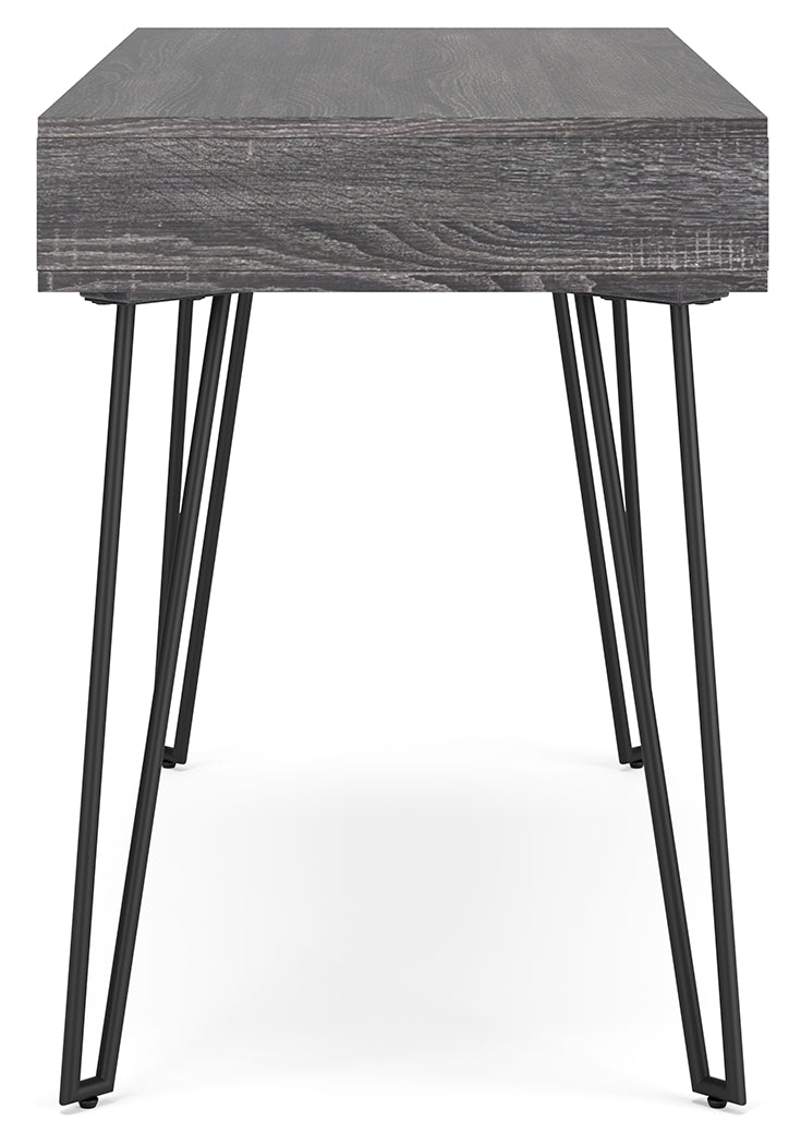 Strumford Charcoal/Black Home Office Desk