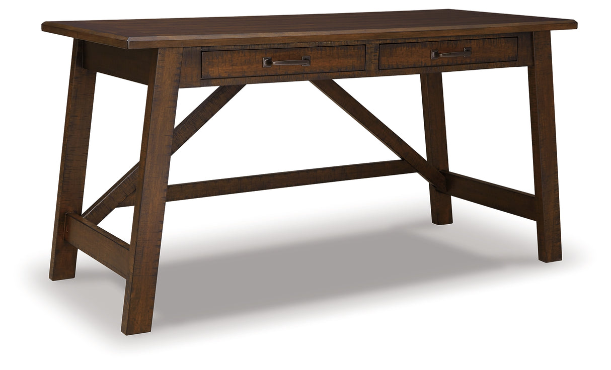 Baldridge Rustic Brown Home Office Desk