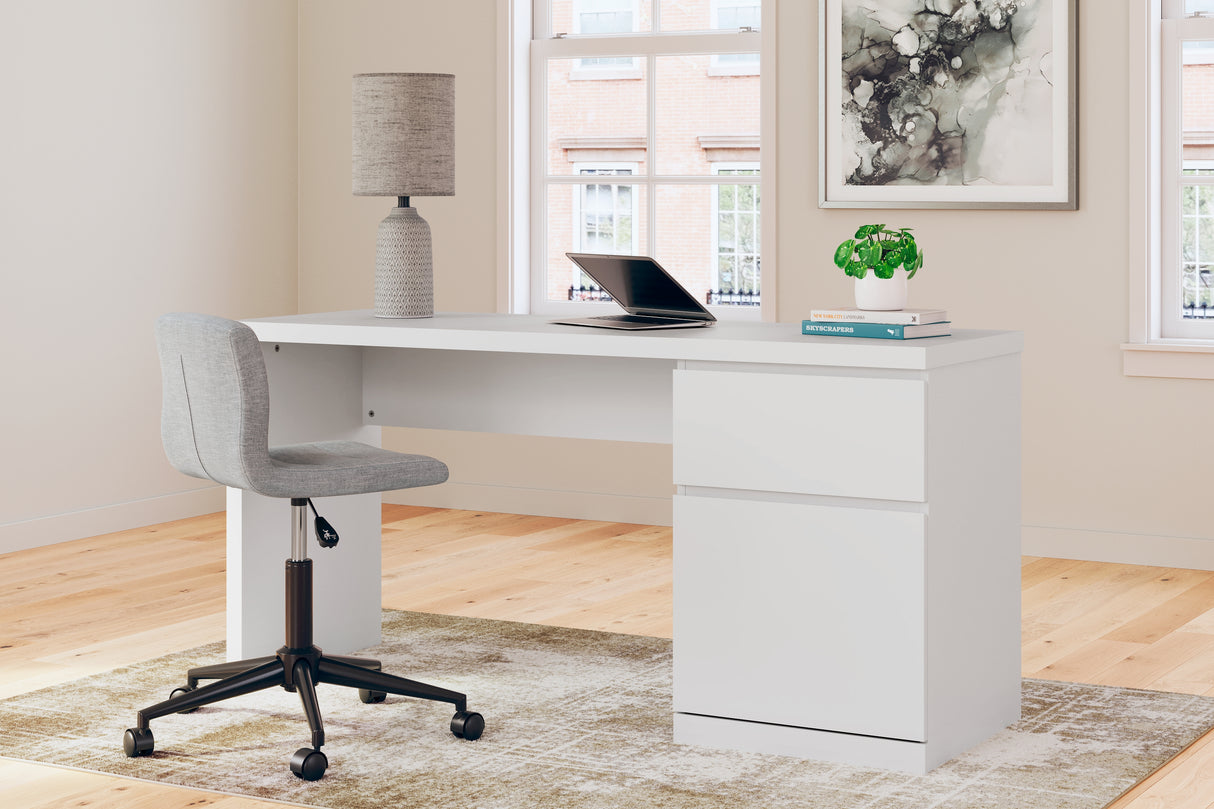 Onita White 60" Home Office Desk