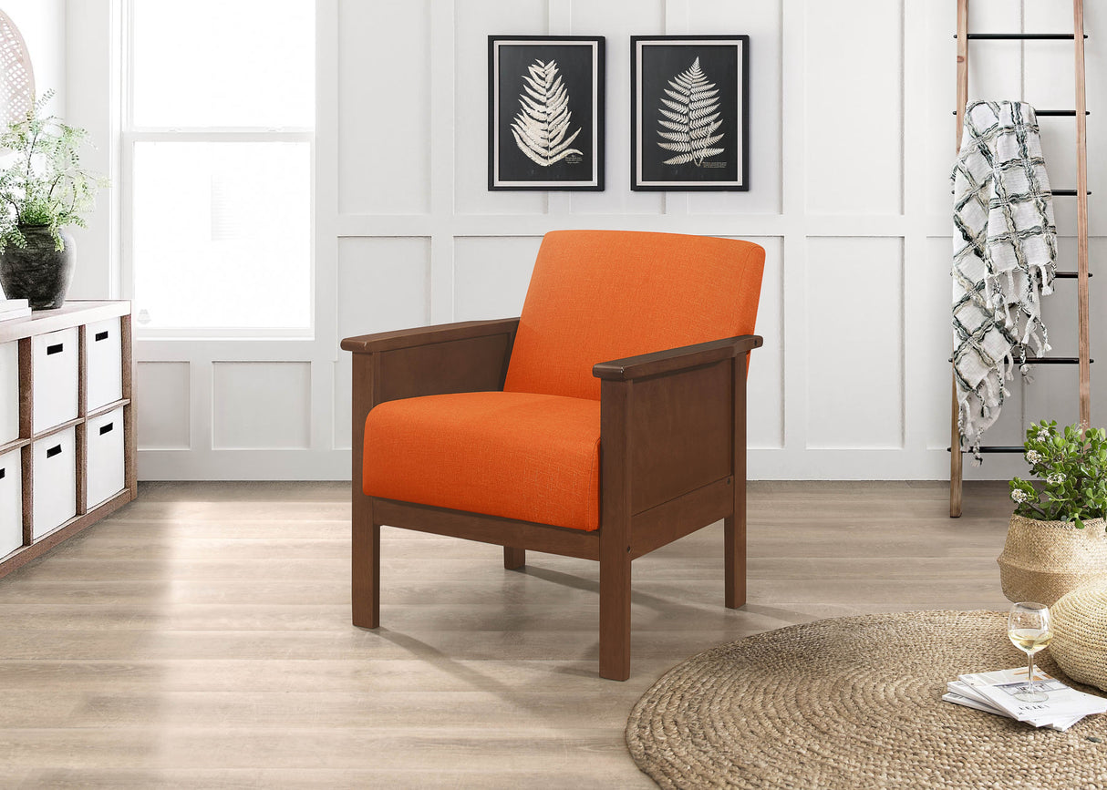 Accent Chair, Orange (Use 7Cm-1178Rn-1)