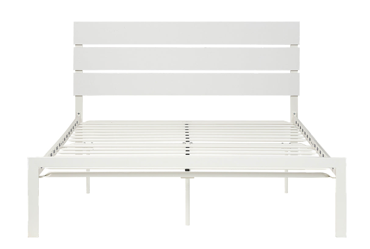 White Metal Bed, Queen