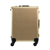 SlayCase® XL Vanity Travel Train Case in Champagne Sparkle