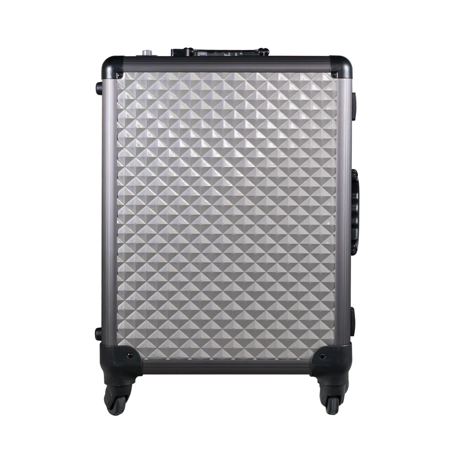 SlayCase® XL Vanity Travel Train Case in Charcoal Studded