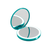 Jasmine Compact Mirror with Wireless Power Bank Charging Base