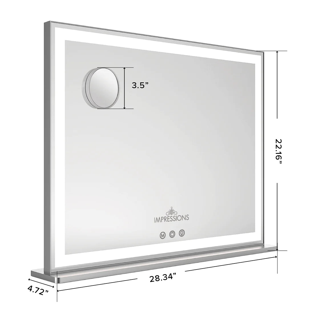 Classique Tri-Tone LED Makeup Mirror