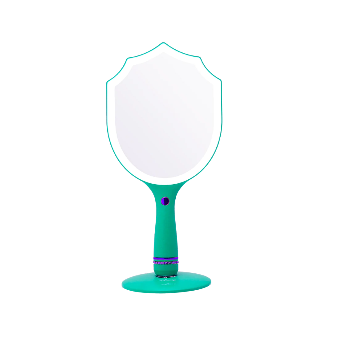 Ariel LED Handheld Makeup Mirror With Standing Base