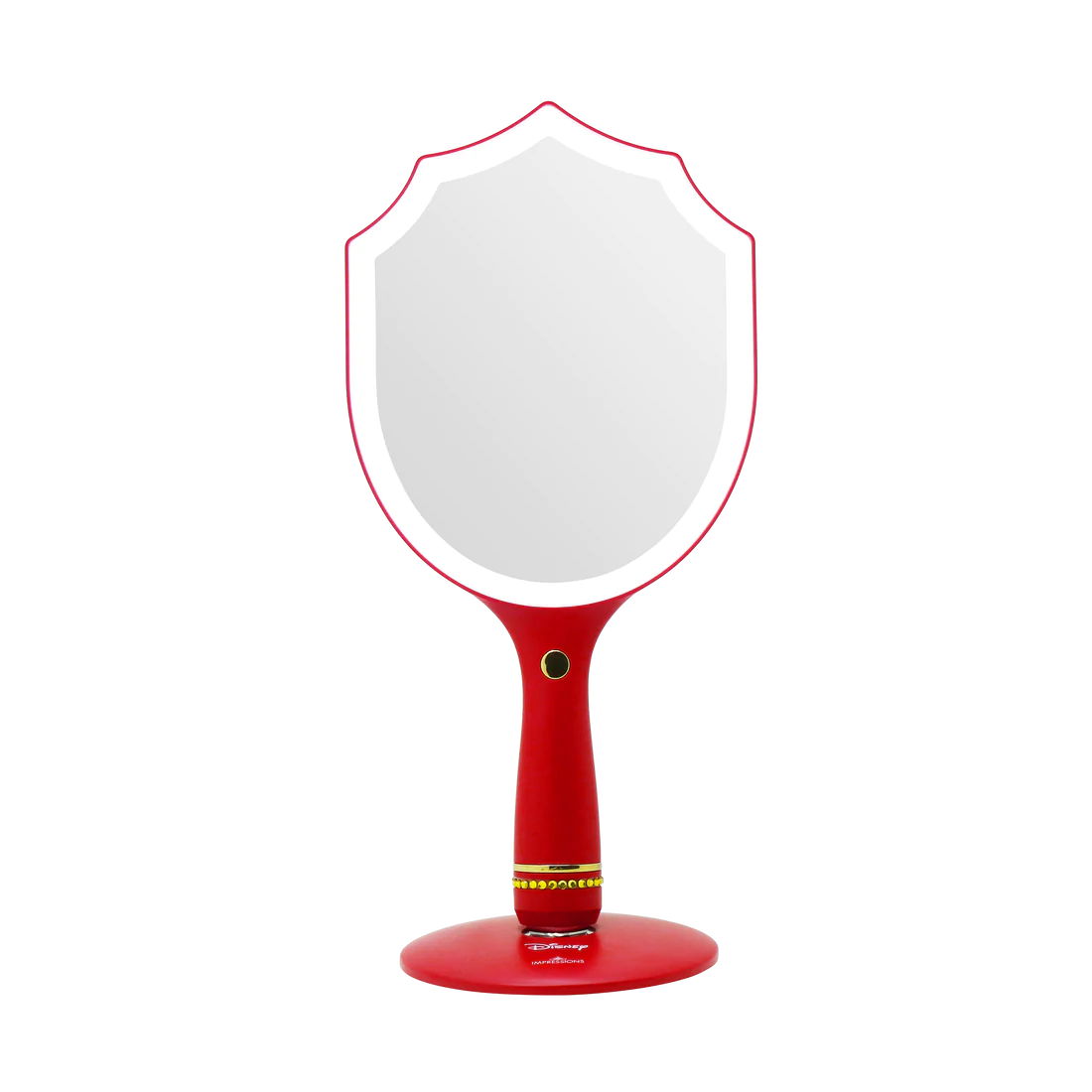 Snow White LED Handheld Makeup Mirror With Standing Base