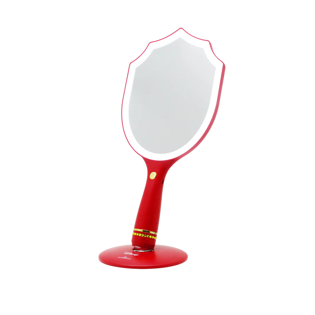 Snow White LED Handheld Makeup Mirror With Standing Base