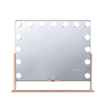 Gilded Tri-Tone LED Makeup Mirror W/ Bluetooth Speakers