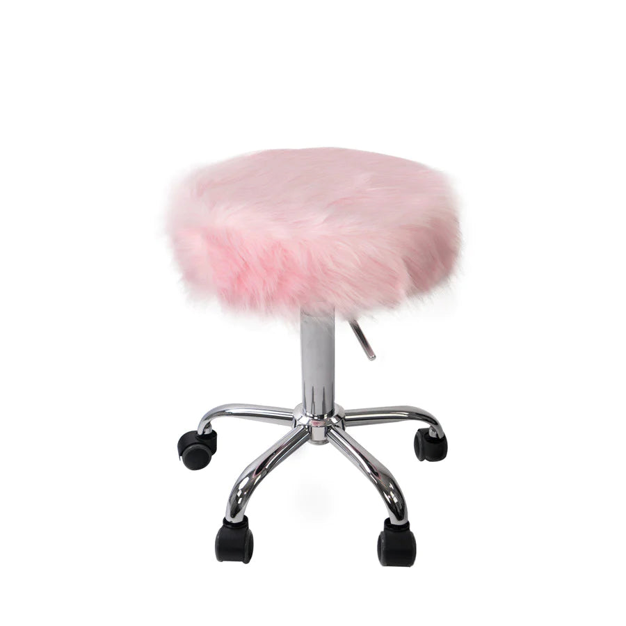 Momo Faux Fur Vanity Stool