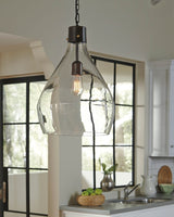 Avalbane Clear/Gray Pendant Light