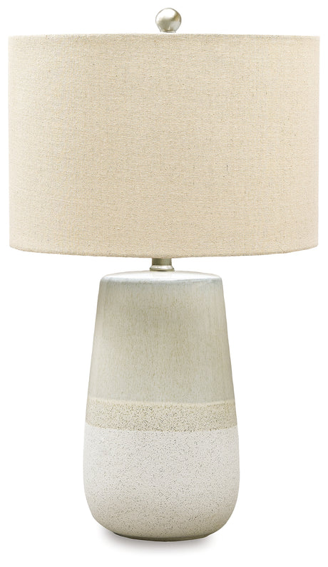 Shavon Beige/White Table Lamp